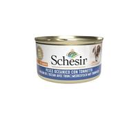 Schesir, Alimento Húmedo para Perros Adultos con Pescado Oceánico Y Tonito, En Suave Gelatina (24 Latas De 85 G)