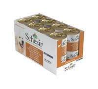 Schesir, Comida húmeda para Perros Adultos, Sabor Pollo con Patatas, filetes en gelatina Blanda - Total 4,56 kg (16 latas x 285 gr)