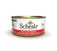 Schesir, Comida húmeda para Perros Adultos, Sabor Pollo con Buey en gelatina Blanda - Total 2,7 kg (18 latas x 150 gr)