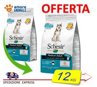 Schesir Alimento Seco Adulto Mantenimiento con Pescado MEDIUM 3/12 kg
