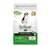 Schesir, Alimento Seco para Perros Adultos De Tamaño Mediano Línea Mantenimiento Sabor Cordero Croquetas - Saco De 3 Kg