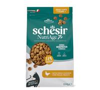 Schesir Animal Monoprotein Nutriage 7+, Croquetas para Gatos Adultos Senior, Sabor Pollo, Alimento Seco Monoproteico Completo, 1,5 kg
