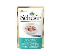 Schesir, Atún con Anchoitas en Gelatina, Alimento Húmedo Completo para Gatos, en Bolsa, Ingredientes 100% Naturales, Cruelty Free, 12 x 85g