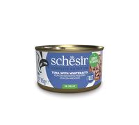 Schesir Adult Filetes de Atún con Anchoas en Gelatina Lata para Gatos 12 x 85 gr