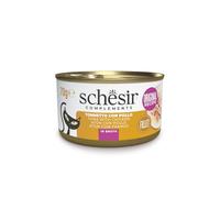 Schesir Adult Filetes de Atún con Pollo en Caldo Lata para Gatos 12 x 70 gr