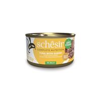 Schesir Atún con Surimi en Gelatina, Comida Húmeda para Gatos, en Latas, 100% Natural, con Vitaminas Añadidas, 12 x 85g