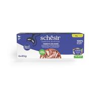 Schesir húmedo gato gelatina atún y buey con arroz 85 gr