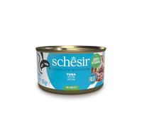 Schesir Atún en Gelatina, Comida Húmeda para Gatos, en Latas, 100% Natural, con Vitaminas Añadidas, 12 x 85g