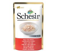 Schesir Cat - Alimento húmedo para gatos: Filete de pollo con lubina en gelatina | Húmedo (bolsa) | 20 x 85 g