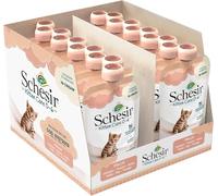 Schesir Cat Kitten Cream Cream - Comida húmeda para Gatos jóvenes, Crema de Pollo para Gatos, Comida húmeda sin Cereales, con Muchas proteínas, vitaminas y minerales (20 Bolsas de 150 g)