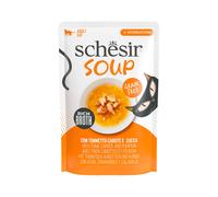 Schesir Comida Húmeda Gato Soup Atún Zanahoria Y Calabaza Pack 12 X 40 Gr