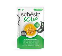 Schesir Comida Húmeda Gato Soup Pollo Y Calabaza Pack 12 X 40 Gr