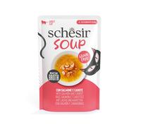 Schesir Comida Húmeda Gato Soup Salmón Rosado Y Zanahorias Pack 12 X 40 Gr