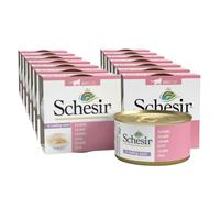 Schesir Comida Húmeda para Gato Salmón al Natural - Paquete de 14 x 85 gr - Total: 1190 gr
