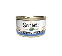 Schesir, Comida húmeda para Gatos Adultos, Sabor bacoreta con Pescado Azul, filetes en gelatina Blanda - Total 2,04 kg (24 latas x 85 gr) 2040 g