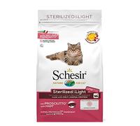 Schesir Comida Seca para Gatos Esterilizados con Jamón - 1500 gr