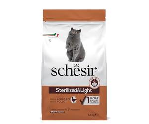 Schesir Comida Seca para Gatos Esterilizados con Pollo - 1500 gr