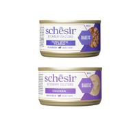 Schesir Dieta - Comida Húmeda para Gato - Dieta Diabético - Varias Mezclas Y Sabores - 8x80Gr (8x80Gr, 4X Pollo En Mousse 4X Atún)