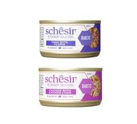Schesir Dieta - Comida Húmeda para Gato - Dieta Diabético - Varias Mezclas Y Sabores - 8x80Gr (8x80Gr, 4X Pollo En Caldo 4X Atún)