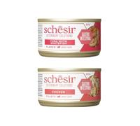 Schesir Dieta - Comida Húmeda para Gato - Dieta Gastrointestinal - Varias Mezclas Y Sabores - 8x80Gr (8x80Gr, 4X Pollo En Caldo 4X Atún)