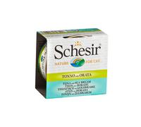 Schesir Gato Atún con Dorada en Salsa Natural 70gr - 7 unidades
