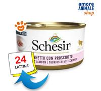 Schesir Gato Atún Con Jamón Comida Húmeda Para Gatos Lata De 85 Gr
