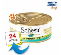 Schesir Gato Atún Con Jamón En Caldo De Pescado Lata De 70 Gr