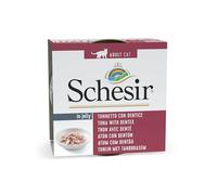 Schesir Gato en gelatina Adulto 85 gr Tunet con Dentice