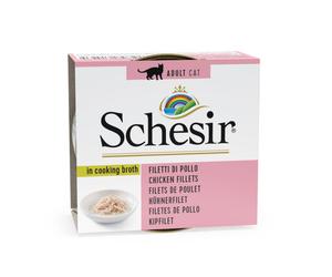 Schesir Gato Filetes de pollo en caldo - Cantidad: 70 g