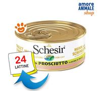 Schesir Gato Pollo Con Jamón En Caldo De Pollo Lata De 70 Gr