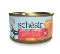 Schesir Grill Adult Sardinas con Salsa de Langosta en Paté Lata para Gatos 12 x 70 gr