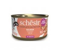 Schesir húmedo gato filetes en caldo salmón 85 gr