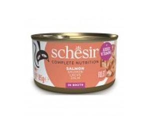 Schesir húmedo gato filetes en caldo salmón 85 gr