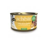 Schesir húmedo gato filetes en gelatina atún con surimi 85 gr