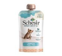 Schesir Kitten Comida Húmeda para Gatos de 0 a 1 Año (Atún En Crema Bolsa con Tapa 20x150 Gr)