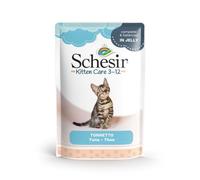 Schesir Kitten Comida Húmeda para Gatos de 0 a 1 Año (Atún En Gelatina sobre 20x85 Gr)