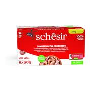 Schesir Multipack Gato 6X50 gr atún con gambas. 300 g