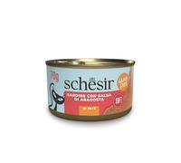 Schesir, Paté de Sardinas con Salsa de Langosta, Alimento Húmedo Complementario para Gatos, Receta Original, Ingredientes 100% Naturales, 12 latas de 70 g