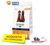 Schesir -Medium Adult Mantenimiento, Alto Contenido en Pescado, pienso para Perros Adultos de tamaño Mediano, Sabor Pescado, línea Mantenimiento, croquetas - Formato Bolsa de 12 kg