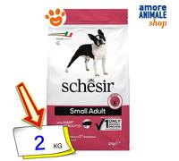 Schesir Perro Pequeño Adulto Mantenimiento Jamón Comida Seca Para Perros 2 Kg