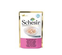 Schesir Pollo con jamón en gelatina, 50 g