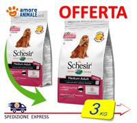 Schesir Seco MEDIUM Adulto Mantenimiento Con PROSCIUTTO 3 / 10 Kg - Para Perros