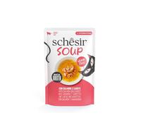 Schesir Comida Húmeda Gato Soup Salmón Rosado Y Zanahorias Pack 12 X 40 Gr