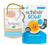 Schesir - Sopa para gato - Atún y Calamares - Cantidad: 40 g
