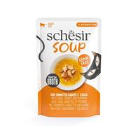 Schesir Sopas | Altamente Hidratante | 12x40Gr | Varios Sabores | (12x40Gr, Atún y Calabaza)