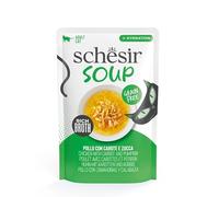 Schesir Sopas | Altamente Hidratante | 12x40Gr | Varios Sabores | (12x40Gr, Pollo con Calabaza)