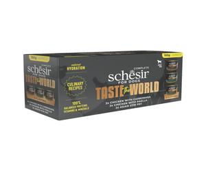 Schesir Taste of the World Multipack para perros - Pack 6 - Pollo - Cantidad: Multipack 6