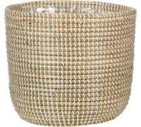 Scheurich Cesta para Plantas de Algas Marinas - Blanca - Ø 17 cm