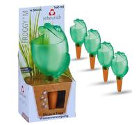 SCHEURICH 'Dispensador de Agua Froggy M Color Verde, tamaño 15 cm, Volumen 140 ml para hasta 4 días de riego Sus Plantas