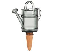 Scheurich Dispensador de Agua Nelly | 1 x Gris | 110 ml cantidad de llenado | Bola de riego pequeña con pie de Arcilla | dispensador de Agua Plantas y Flores Terracota Tallo